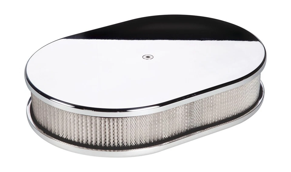 Limpiador de aire Billet Specialties 15329 pequeño ovalado liso Billet Foto 1 de 1