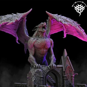 Werewolf Dragon 2 of 2 By MMM + Archvillain Fantasy Miniature DnD - Picture 1 of 6