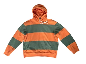 Vtg Polo by Ralph Lauren Orange Green Colorblock Sweatshirt Hoodie Hoody Boys L - Picture 1 of 13