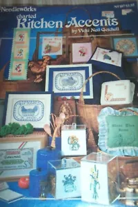 NEEDLEWORKS CHARTED KITCHEN ACCENTS COUNTED CROSS STITCH BOOKLET 107 FROM 1981 - Picture 1 of 1