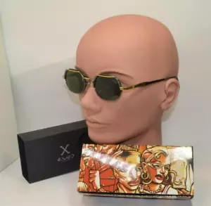 NIB Authentic Exces E530 sunglasses 48/19/133 Green glass polarized Made Italy - Picture 1 of 3