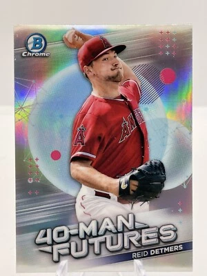 2021 Bowman Chrome 40 Man Futures #FMF-9 Reid Detmers - Angels - Image 1 of 2