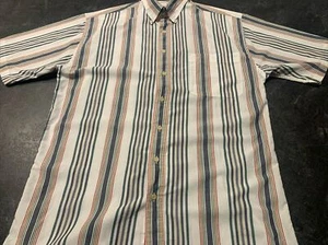 Gant Men’s Large Tall LT Foxhunt Striped Button Down S/S Shirt Multicolored - Picture 1 of 12