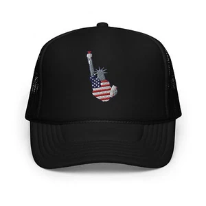 Statue of Liberty Embroidered Foam trucker hat - Picture 1 of 13