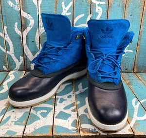 RARE VTG Adidas Originals Adi Navvy Quilt Leather/Serpa 2012 Hiker Boots Mens 12 - Picture 1 of 11