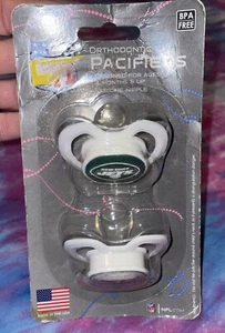 Paquete de 2 chupetes York Jets de silicona ortodoncia para bebés sin Bpa - Imagen 1 de 6