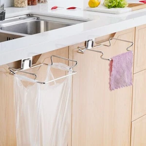 Kitchen Trash Rack Cabinet Door Garbage Bags Holder Closet Holder Hot - Picture 1 of 14