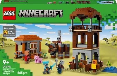 LEGO Minecraft 21278 The Pillager Outpost and Ravager 665 pcs Toy Building Kit - Image 1 of 4