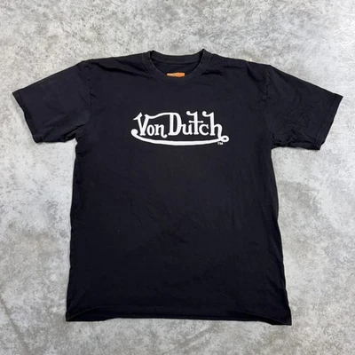 Von Dutch Shirt Mens 2XL Black Keep An Eye Out Eyeball Back Graphic T-Shirt - Image 1 of 4