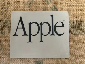 Vintage / Original Apple MacIntosh MAC Mouse Pad Grey 7"x9" Classic Logo 1990's - Picture 1 of 2