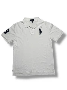 Polo Ralph Lauren Poloshirt Jungen XL (18–20) weiß Big Pony passt UK Herren S M - Bild 1 von 14