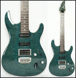 IBANEZ SA260QM See-Through Green w/ SSH Pickups Made in 2006 Good Condition - Picture 1 of 10