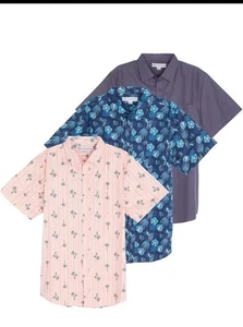 Amazon Essentials Mens Big & Tall 3 Pack Poplin Shirt Size 3xl - Picture 1 of 5