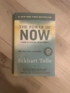 THE POWER OF NOW ECKHART TOLLE BOOK PAPER BACK USED ONCE - Picture 1 of 2