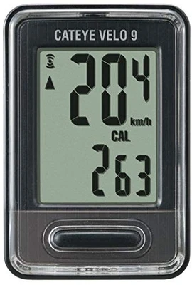 New CAT EYE CC-VL820 Velo 9 Cycle Computer Wired Speedometer Black CATEYE Japan - Image 1 of 4