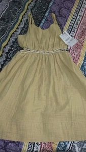 Zara Spring/Summer Girls Double Spaghetti Strap With side cut Outs NWT Size 8 - Picture 1 of 5