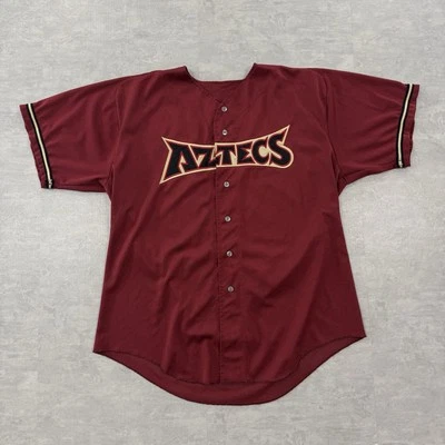 Vintage San Diego State Aztecs Jersey Wilson Men XL Red Baseball NCAA College 24 - Image 1 of 4