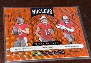 2024 Obsidian Baker Mayfield Mike Evans Rachaad White Nucleus Orange Mosaic #21 - Picture 1 of 3