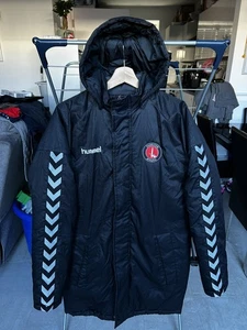 Hummel Charlton Athletic Black Padded Bench Coat Jacket Size L (14-16 Yrs)  READ - Picture 1 of 7