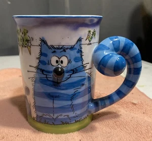 Replacement￼Big Blue Cat Coffee Cup,Mug 12 oz By Goebel - Picture 1 of 9