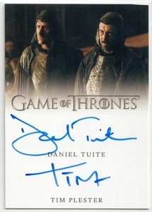 Game of Thrones Complete Series - Daniel Tuite / Tim Plester - Dual Auto Card v3 - Picture 1 of 2