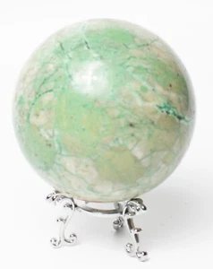 Western Australia Chrysocolla Malachite 89mm Rock Sphere Jasper BBM2908234 - Picture 1 of 7