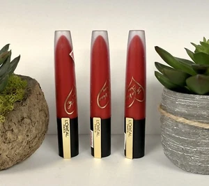 L'Oreal Lip Stain Red Makeup Rouge Signature Matte #424 - Picture 1 of 5