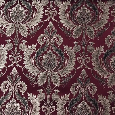 Premium Damask Jacquard Fabric, 54" Wide, Upholstery Curtain Crafts, by the Yard - Image 1 of 4