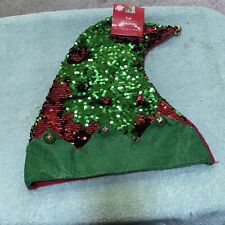 -Christmas House Christmas Felt With Sequins Hat  New With Tags