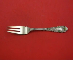 Renaissance by Dominick and Haff Sterling Silver Pie Fork 3-Tine Vermeil Enamel - Picture 1 of 3