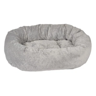 Cama para perros Bowsers Pet PIEL SINTÉTICA GRIS GANSO Donut reforzada para anidar — Tallas S-XXL Foto 1 de 4