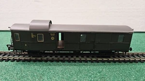 FLEISCHMANN 5070 K DB 114 322 NURNBERG BAGGAGE TRAIN CAR w 3 AXLE DOORS HO - Picture 1 of 6