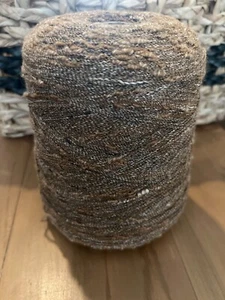Beautiful Brown Novelty Cone Peruvian Alpaca/Nylon yarn #0weight 1lb 14oz - Picture 1 of 5