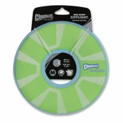 Chuckit! Max Glow Zipflight Flying Dog Interactive Fun Fetch Toy Medium 21cm - Image 1 of 4