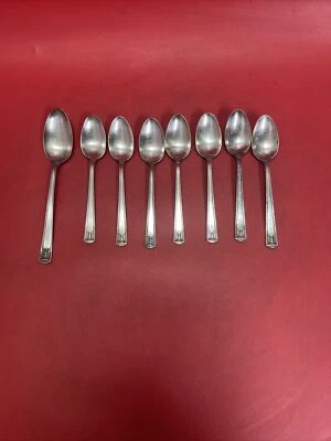 LOTE DE PLATA ANTIGUA "SIGLO" HOLMES & EDWARDS 1923, 8 CUCHARADITAS, 2 FRUTAS Foto 1 de 4