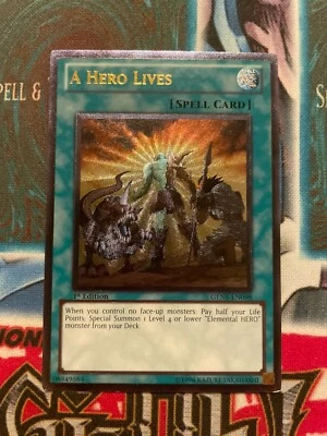 A Hero Lives (UTR) GENF-EN098 Generation Force 1st Edition NM Yugioh - Image 1 of 4