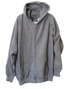 Snap' N' Wear Zipper Hooded Jacket Gray 3XL - Picture 1 of 1
