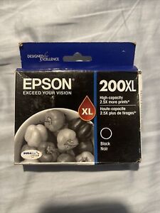 Genuine Epson 200XL Black Cartridge Expired 09/2019 SEALED BOX