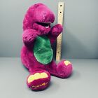 VINTAGE 1992 Dakin Barney HAND PUPPET The Purple Dinosaur Soft Plush  14” 