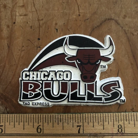 CHICAGO BULLS Vintage Old NBA RUBBER Basketball FRIDGE MAGNET Standings Board Cover