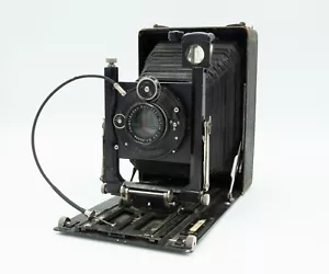 Voigtlander 9X12 Berghiel Folding Plate Camera Rare Kollinear 16.5cm f6.5 - Picture 1 of 9