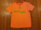 Manchester United Orange V-Neck Polyester Shirt Men's Size M
