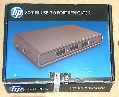 HP 3001 PR USB 3.0 Port Replicator - Image 1 of 2