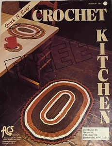 Vintage ACS Leaflet #CB/3 Quick N Easy Crochet Kitchen 1982 USA - Picture 1 of 2
