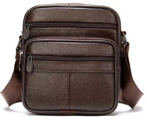 Bandolera de cuero | Bandolera de piel | Bolso hombre cuero - Imagen 1 de 12