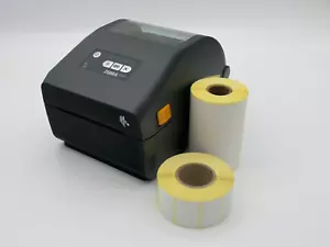 Zebra ZD421 Etikettendrucker USB LAN BT TOP wie NEU KOSTENLOSE ETIKETTEN Nachfolger GK420d - Bild 1 von 17