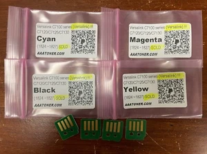 4 Toner Chip (1824 ~1827) for Xerox VersaLink C7100, C7120, C7125, C7130 - SOLD - Afbeelding 1 van 2