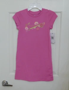 NWT Nike Purple Dress Volt Swoosh & Flowers sz 6X - Picture 1 of 2