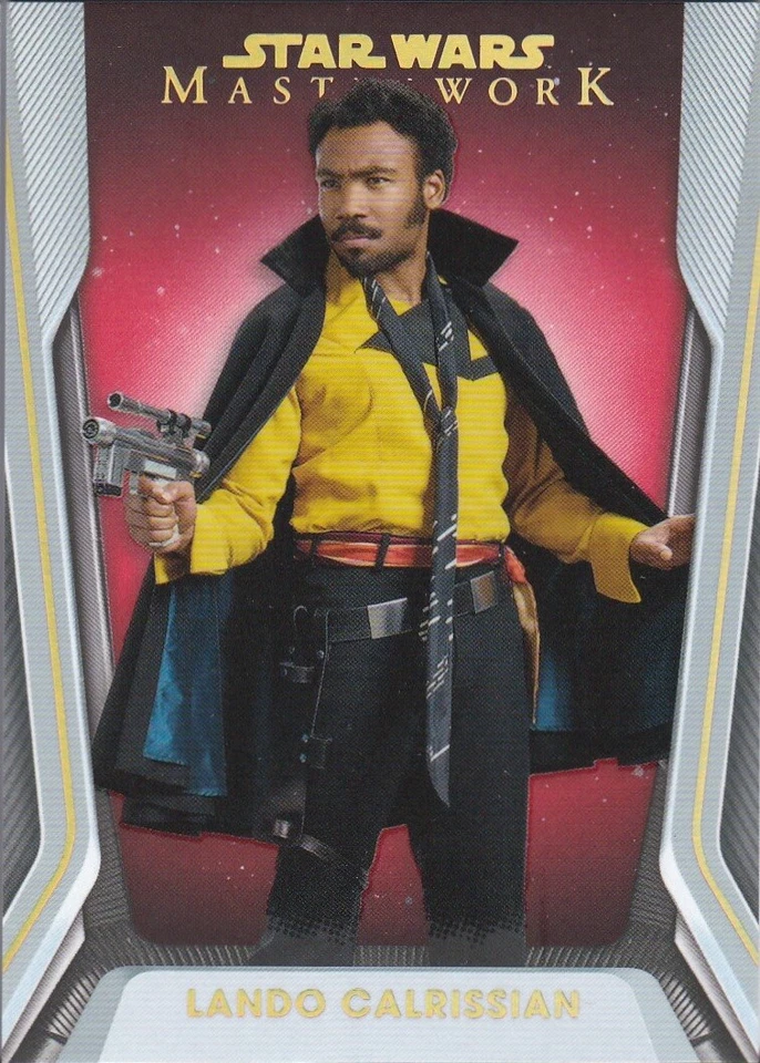 2021 Topps Star Wars Masterwork Red Parallel Card 67 Lando Calrissian 22/25 RARE - Image 1 of 1