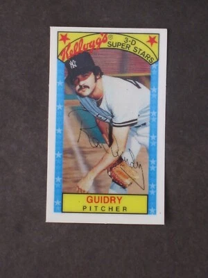 1979 Kelloggs # 11 Ron Guidry 1 of 3 ERROR VARIATIONS READ DESCRIPTION NM/MT - Image 1 of 3